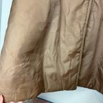 Vtg Bromleigh Womens Puffer Jacket Fur Collar Sz S/M Longline Tan Photo 11
