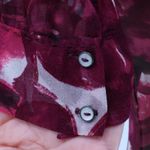 Elie Tahari Abstract Floral Sheer Blouse Top Womens Feminine Bow Artsy Size XS Photo 7