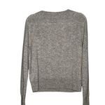Tahari  Cashmere Gray Floral Embroidered Sweater L Soft Knit Crewneck Classic Photo 2