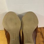 American Eagle Braided Buckle Side Zipper Carmel Brown Boots Heels 3 3/4” Photo 6