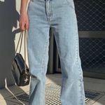 LIONESS Revolve  Women’s Double Waisted Straight Leg Jeans Size Small Photo 0