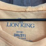 Disney The Lion King Simba Hooded Shirt Womens Junior XXXL 3X Top Yellow NWT Photo 3