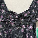 Stitch & Pine Black Floral Short Sleeve Maxi Dress Size M Size M Photo 2