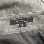 💖 All Saints Gray Suede Willow Mini Skirt Photo 4