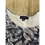 Perceptions  Navy and White Dress Petite XL Paisley Photo 1
