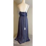 Women’s Casual Navy/Denim Colored Midi Dress Medium Blue Photo 5
