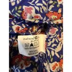 Natural Life Floral Flowy Tank Top Women XL Blue Red boho whimsi Y2K Cottage Photo 3