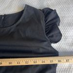 SheIn  Women Petite XS Black Flutter Sleeve Tiered Ruffle Mini Dress with Zipper Photo 1