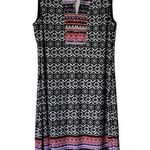 Ny Collection Womens Lined Sleeveless V neck Mini A-line Dress Black Sz S Photo 0