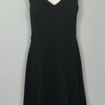 Bebe V Neck Sleeveless Skater Dress Black Mini Womens Size Medium Photo 0