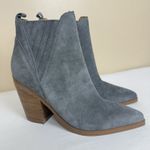 Marc Fisher  Women's Gadri Western Pointed Toe Suede Ankle Boots Gray Size 10M Photo 1