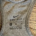Nike  Women's Gray & Black Athletic Sports Bra Medium Photo 2