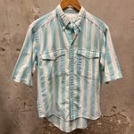 Levi's Levi’s International Collection 80s Blue & White Striped Button Down Shirt Small Photo 0