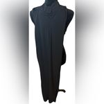 ZARA () Black Maxi Crossover Ruching Leg Slit Dress: Size XS Photo 2