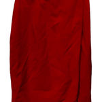 Vintage‎ Sandra Roth Ciaosport Wraparound Red Wool Skirt Size 6 Photo 0