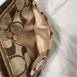 Coach Colette Signature Shoulder Bag Red Brown Leather Jacquard F23072 East West Photo 13