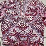 Free People  Wild and Free Boho Paisley Long Sleeve Smocked Top Size XS Photo 1
