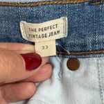 Madewell  The‎ Perfect Vintage Distressed Denim Jeans Size 33 Cropped EUC Photo 5