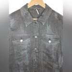 Free People  Oversized Tie Dye Denim Jacket Size M Photo 1
