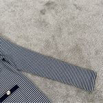 Loft Women’s Striped Pocket Cardigan Sweater Knit Top Preppy in Sailor Navy L Photo 7