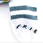 Friends TV Show Womens No Show Socks NBC 90s Retro Gift White Striped 5 Pairs Photo 6