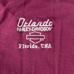 Harley Davidson Studded Baby TShirt Burgundy Size Large Red Photo 4