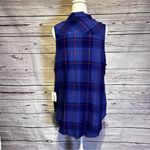 Shyanne NWT Country Wear It Mean It Plaid Sleeveless Shirt Size Large Photo 1