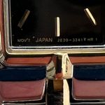 Seiko  Luxury Ladies Watch Two-Tone Bracelet Black Rectangular Dial Gold Markers Photo 7