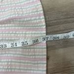 Time & Tru  Seersucker dress pink green size small ruffle sleeve Photo 5