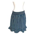 Band of The Free NWT Women’s Colette Deep Teal Diamond Print Mini Skirt Medium Black Photo 5