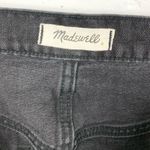 Madewell  Rigid Denim A-Line Mini Skirt Cutout Edition Lunar Wash Black Size 31 Photo 3