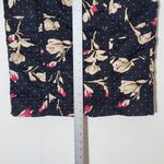 White House | Black Market Black Floral Print Pencil Skirt Size 8 Photo 6
