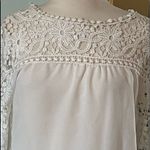 Boutique White Lace Crochet Blouse Photo 1