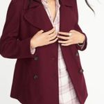 Old Navy  Burgundy Peacoat size medium EUC Photo 1