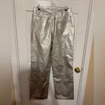 WAYF NWT  Shimmering Silver Trousers (M) Photo 5