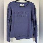 Victoria's Secret Victoria Secret Sport Ruffled Sleeve Crewneck Sweatshirt Grape Size S Photo 1
