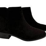 J. Crew Black Women's Suede ZipAnkle Booties Size 8 Photo 0