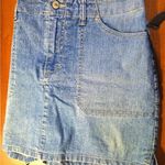 Gloria Vanderbilt Short Blue denim Jean Skirt size 12 Photo 1