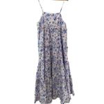 Storia  Kerri Flowy Ruffled Tiered Maxi in Blue Florals‎ Size Large Photo 2
