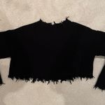 Black Cropped Sweater Photo 1