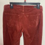 AG Adriano Goldschmied the Stevie slim straight corduroy pants in rust size 27 Photo 4