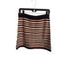 ZARA NWT  Skirt Womens Small Multicolor Knit Striped Mini Stretch Elastic Waist Photo 1
