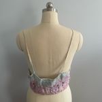 POL Crochet Pastel Tie-Dye Crop Top- Festival Boho- Size Small/Medium- NWOT Photo 3