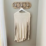 Free People  Long Sleeve Top Cream Sz Small Photo 5