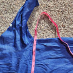 La Mode | Blue 1/2 Sleeve Denim Style Midi Dress Photo 4