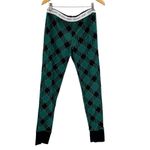 Victoria's Secret  Plaid Green Gold Black Pajama Thermal Leggings Pants Medium Photo 1