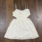 Kendall + Kylie Cream Lace Cut Out Mini Dress Photo 5