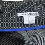 Dalia Collection  Black Mini Shirt with White Geometric Pattern Womens Size Small Photo 2