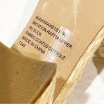 Steve Madden Women's Size 9 Laveda Block Heeled Natural Slip On Woven Sandals Photo 5