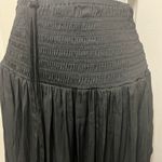 Hudson Gray Black Smocked Wide-Leg Pant Photo 8
